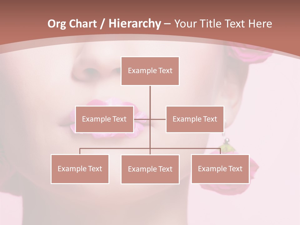 Glamorous Face Model PowerPoint Template