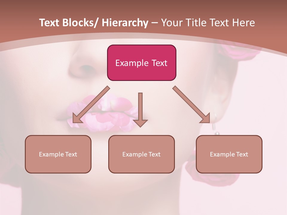 Glamorous Face Model PowerPoint Template
