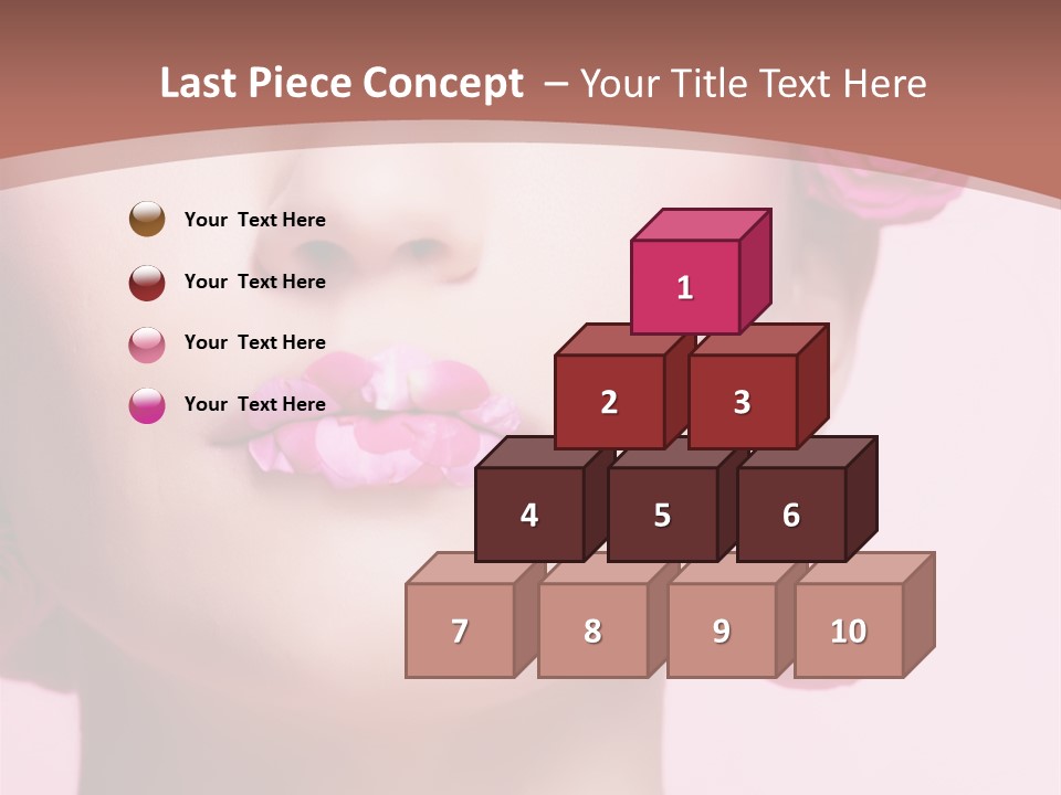 Glamorous Face Model PowerPoint Template