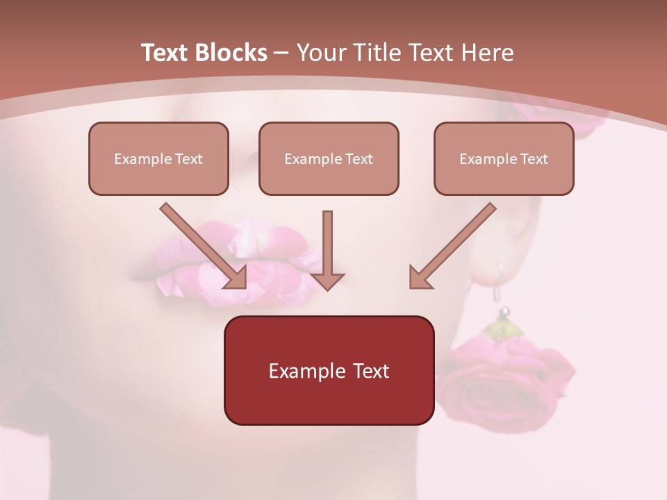 Glamorous Face Model PowerPoint Template