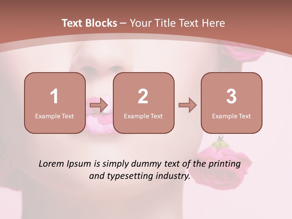 Glamorous Face Model PowerPoint Template