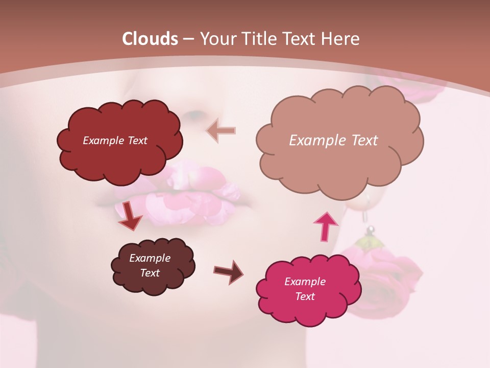 Glamorous Face Model PowerPoint Template