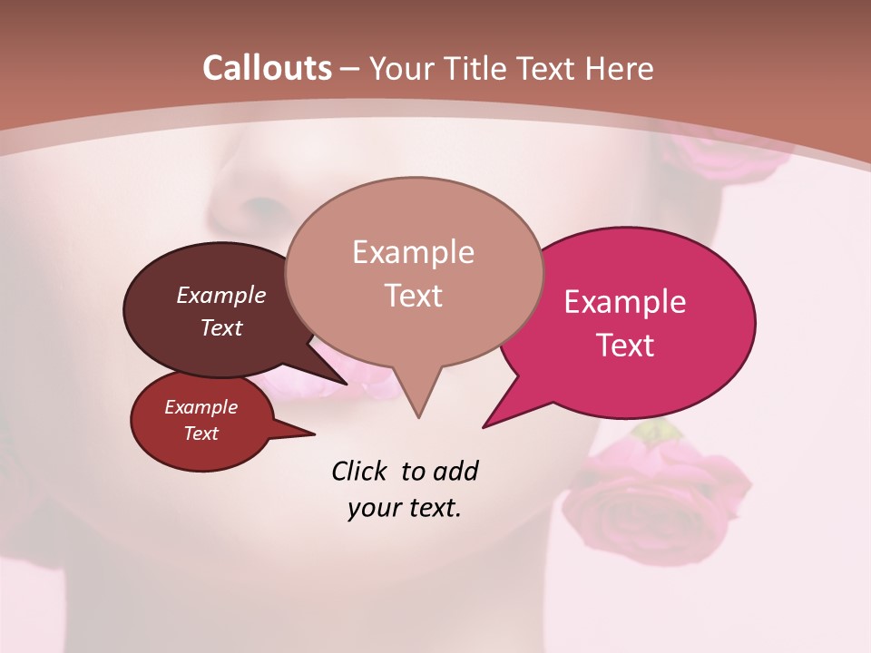 Glamorous Face Model PowerPoint Template