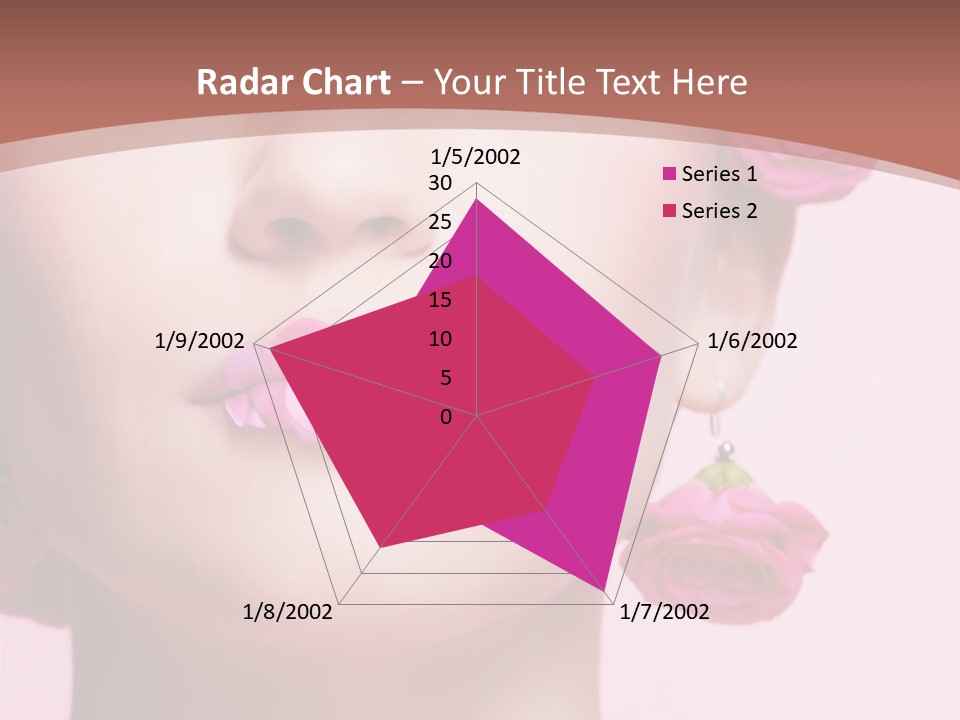 Glamorous Face Model PowerPoint Template