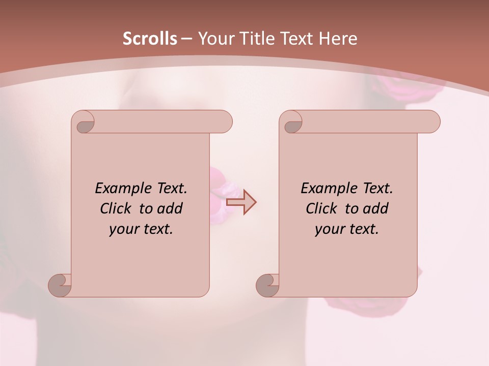 Glamorous Face Model PowerPoint Template
