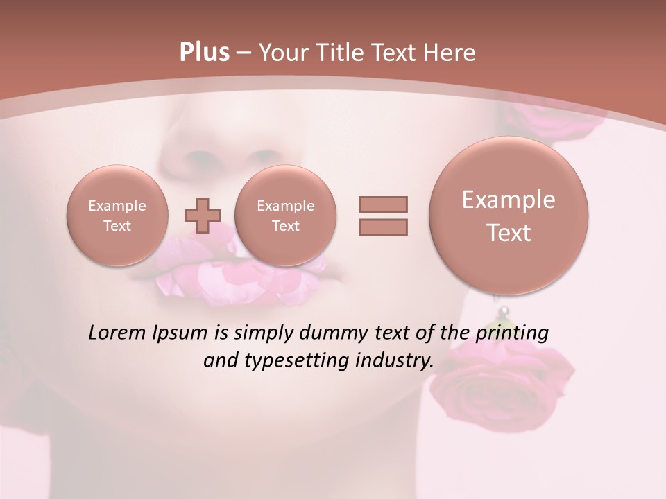 Glamorous Face Model PowerPoint Template