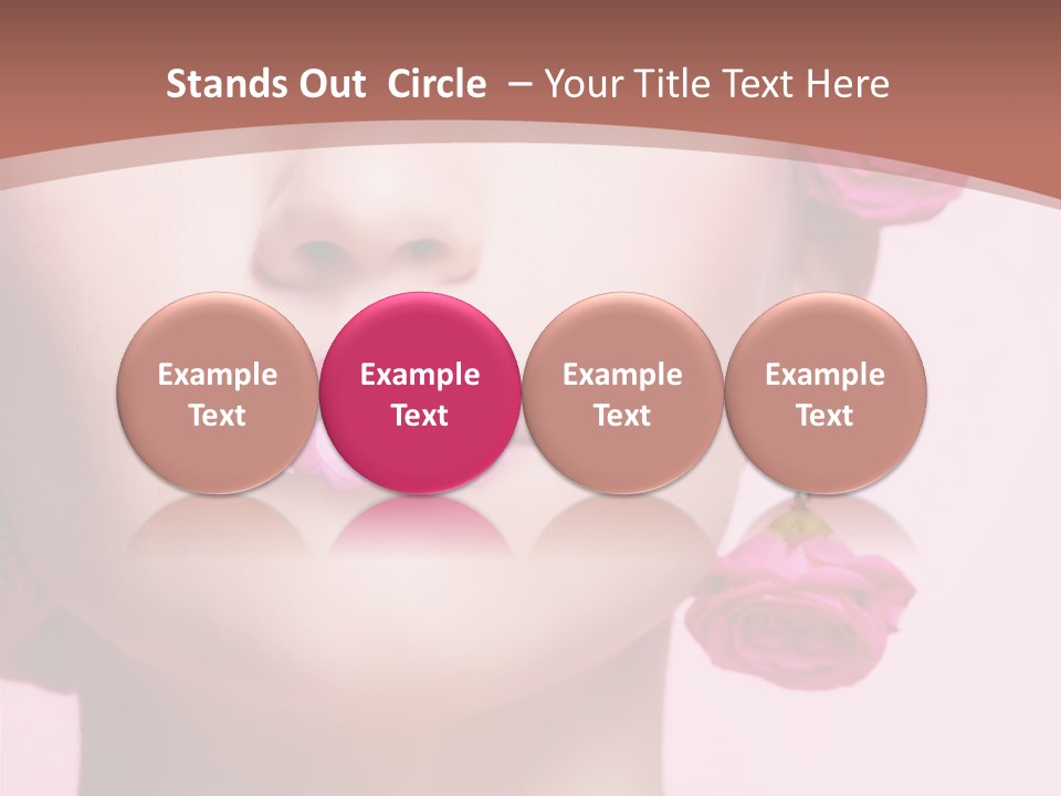 Glamorous Face Model PowerPoint Template