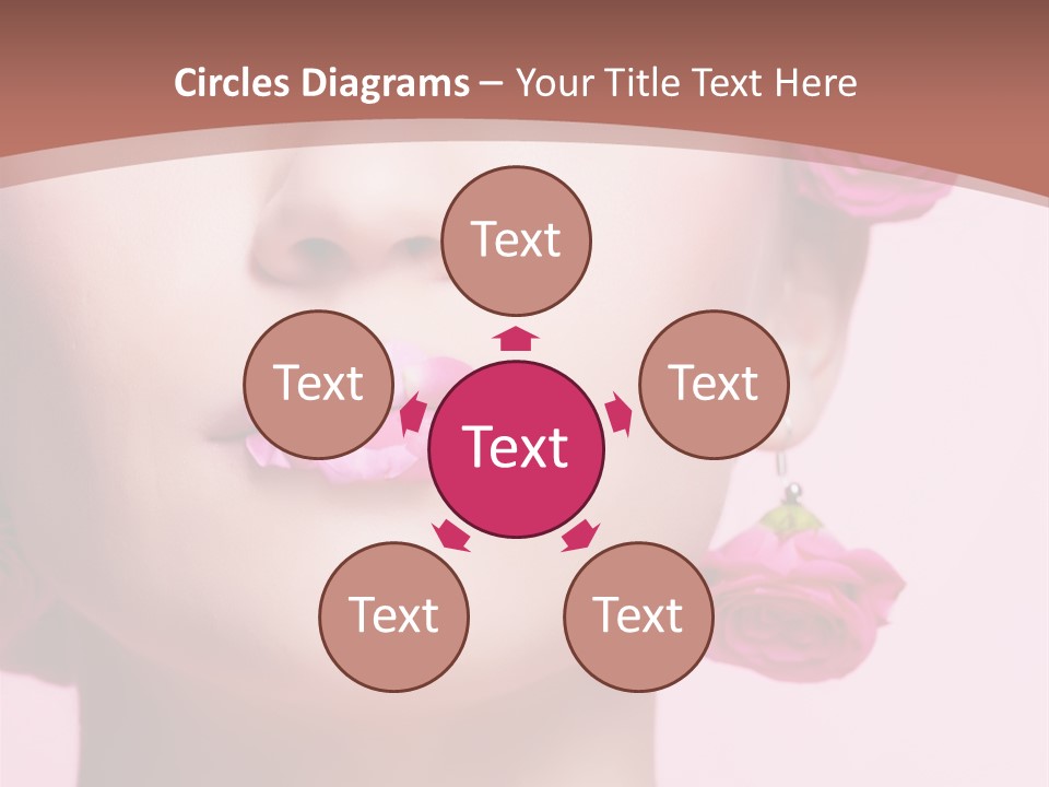 Glamorous Face Model PowerPoint Template