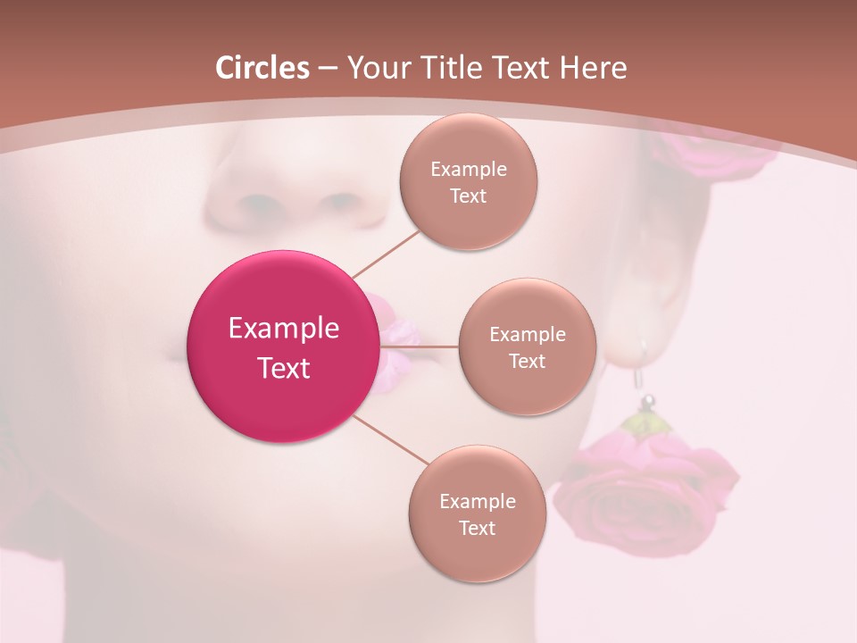 Glamorous Face Model PowerPoint Template