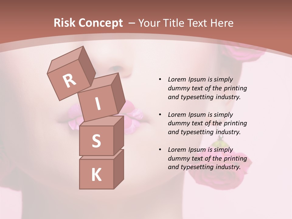 Glamorous Face Model PowerPoint Template