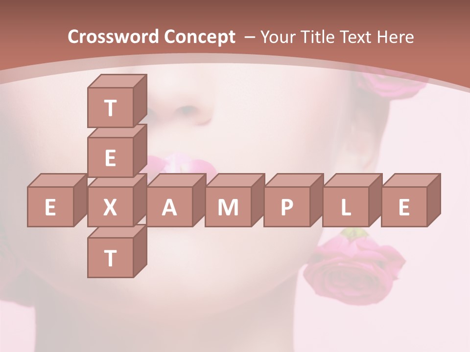 Glamorous Face Model PowerPoint Template