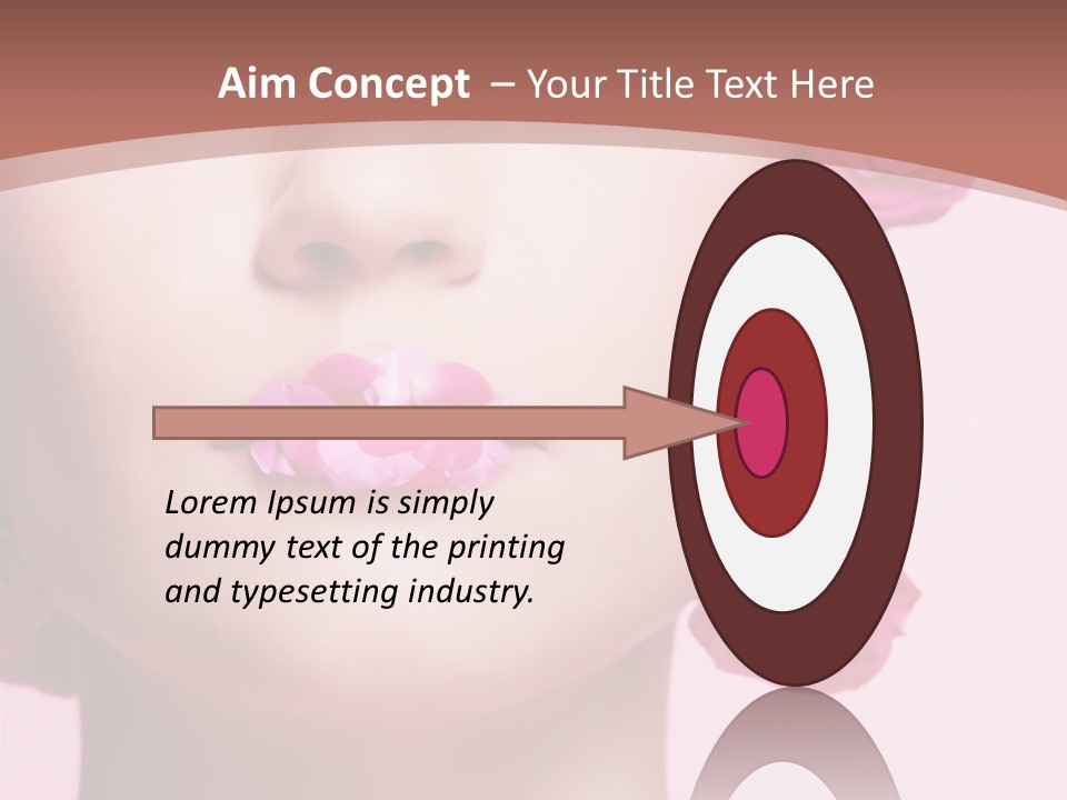 Glamorous Face Model PowerPoint Template