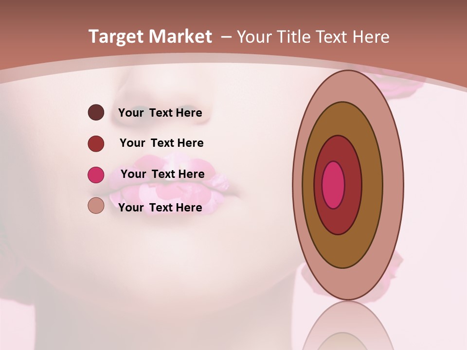 Glamorous Face Model PowerPoint Template