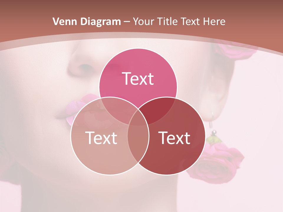 Glamorous Face Model PowerPoint Template