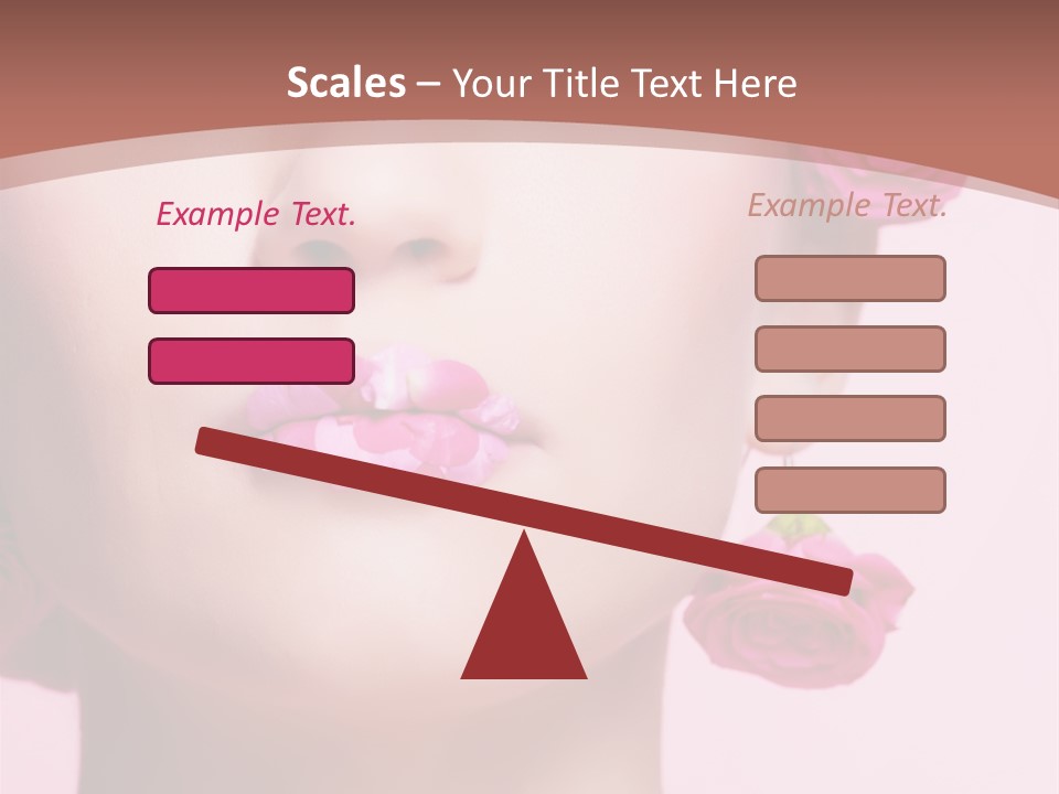 Glamorous Face Model PowerPoint Template