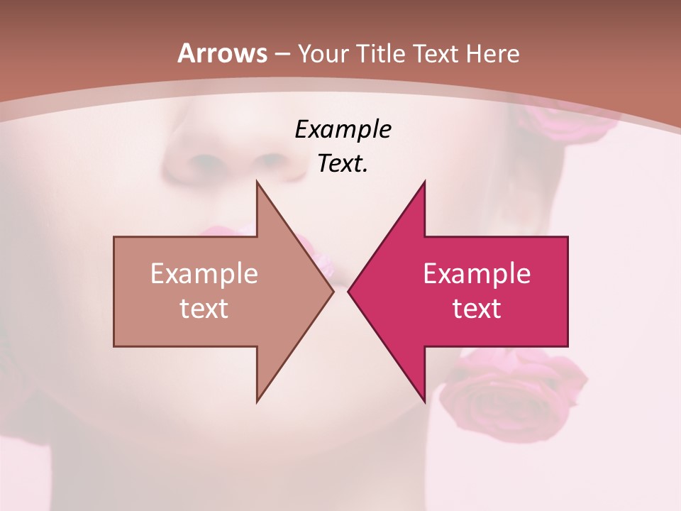 Glamorous Face Model PowerPoint Template