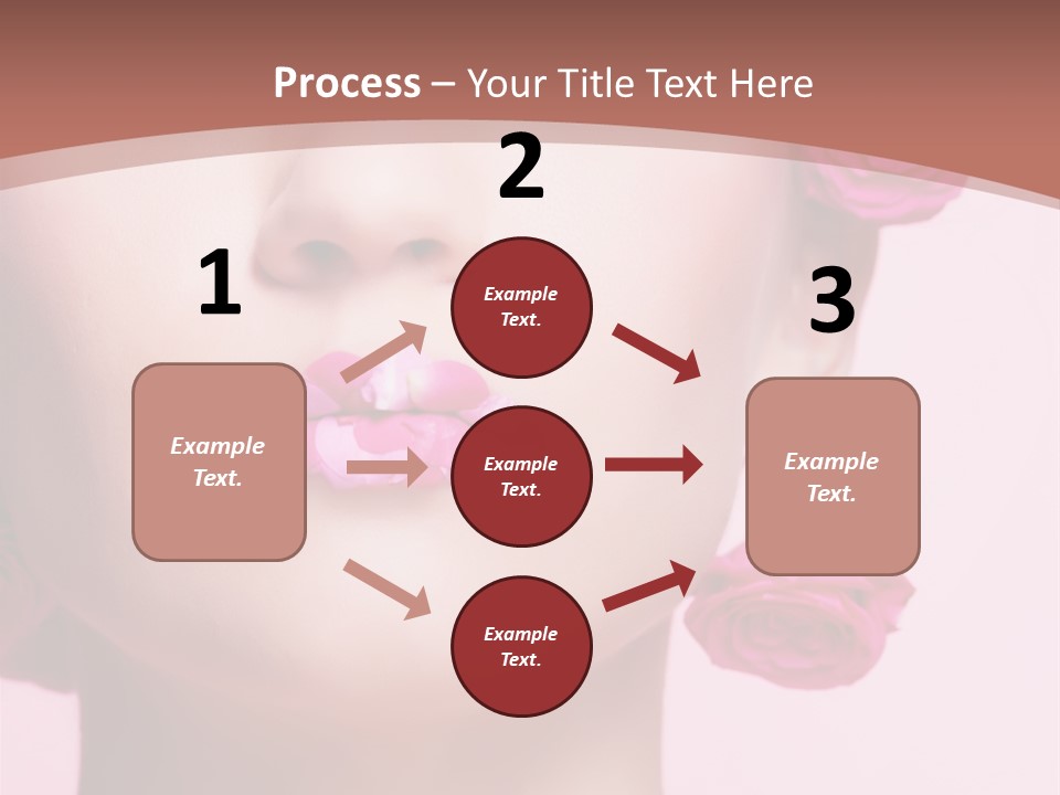 Glamorous Face Model PowerPoint Template
