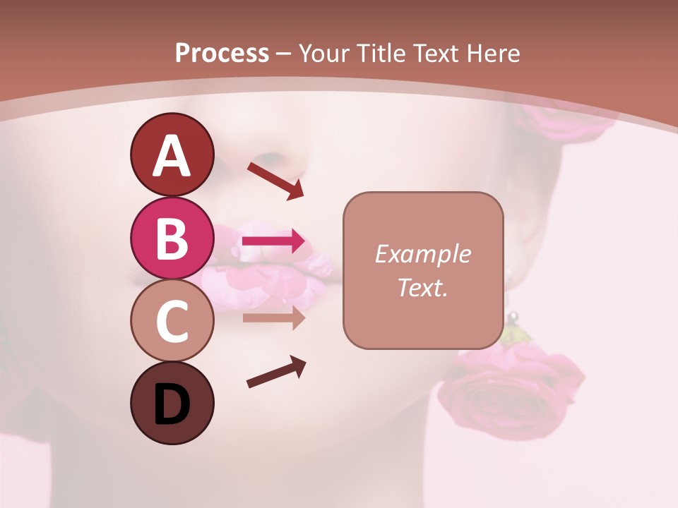 Glamorous Face Model PowerPoint Template