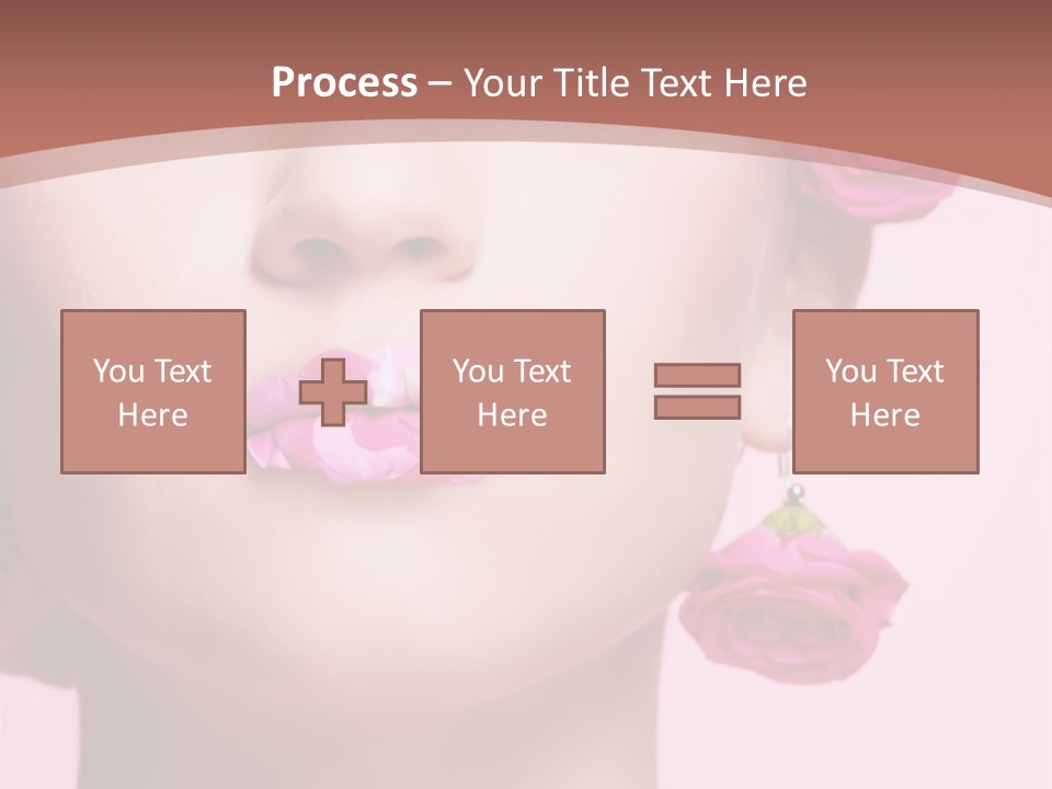 Glamorous Face Model PowerPoint Template