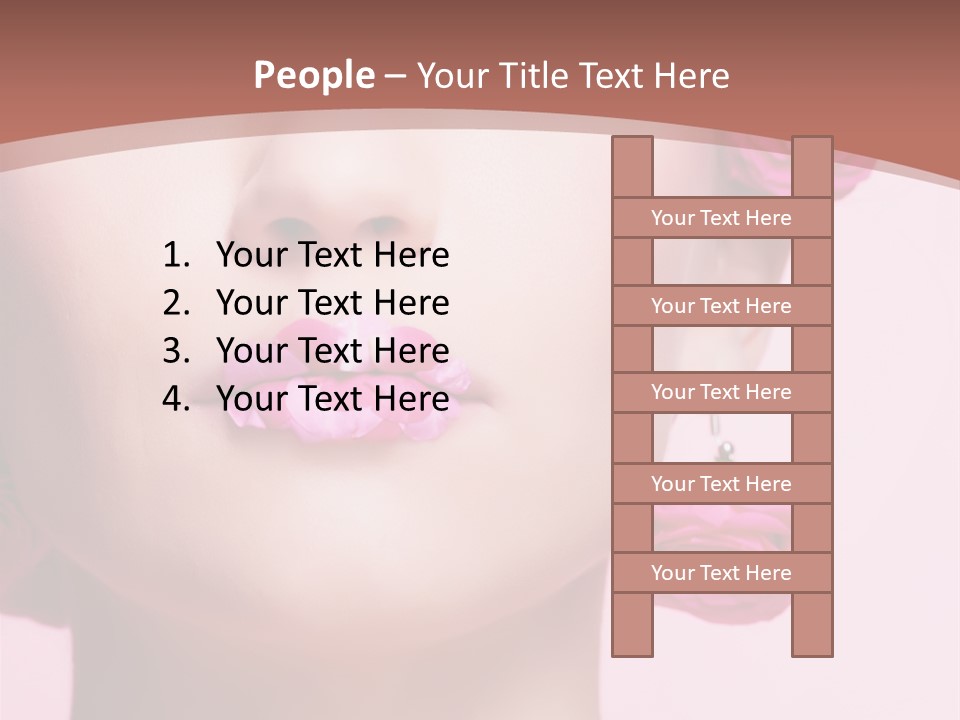 Glamorous Face Model PowerPoint Template