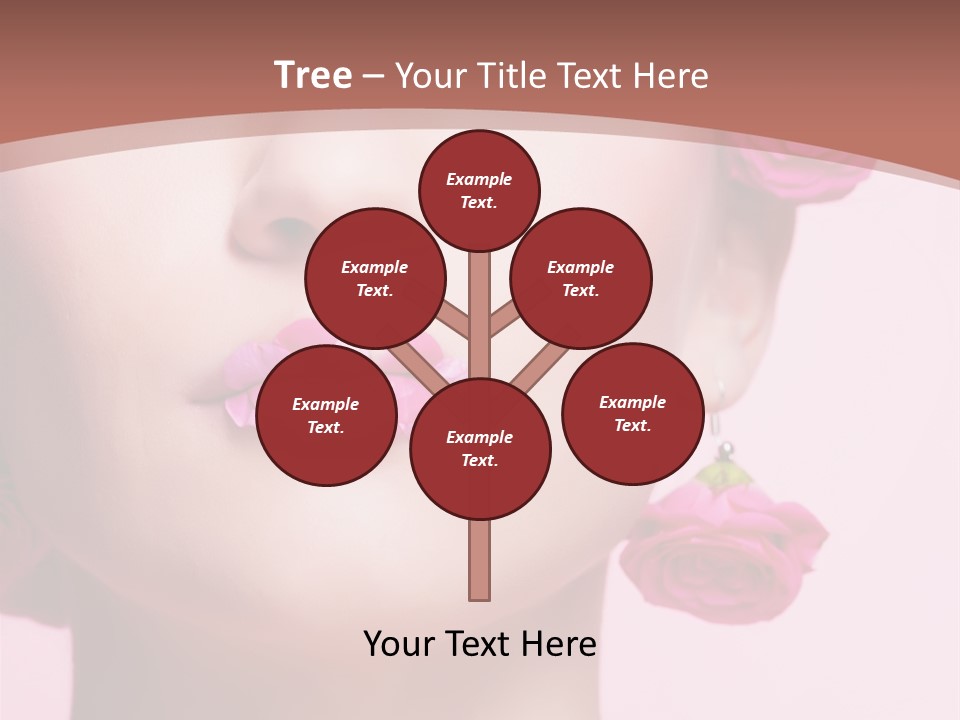 Glamorous Face Model PowerPoint Template