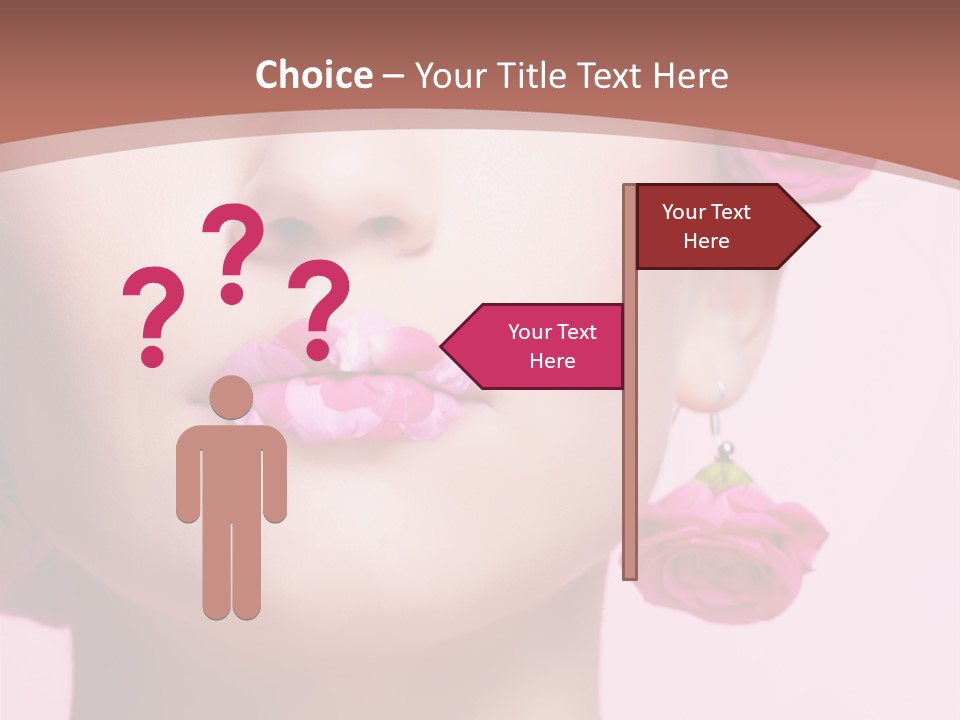 Glamorous Face Model PowerPoint Template