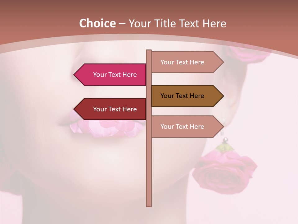 Glamorous Face Model PowerPoint Template