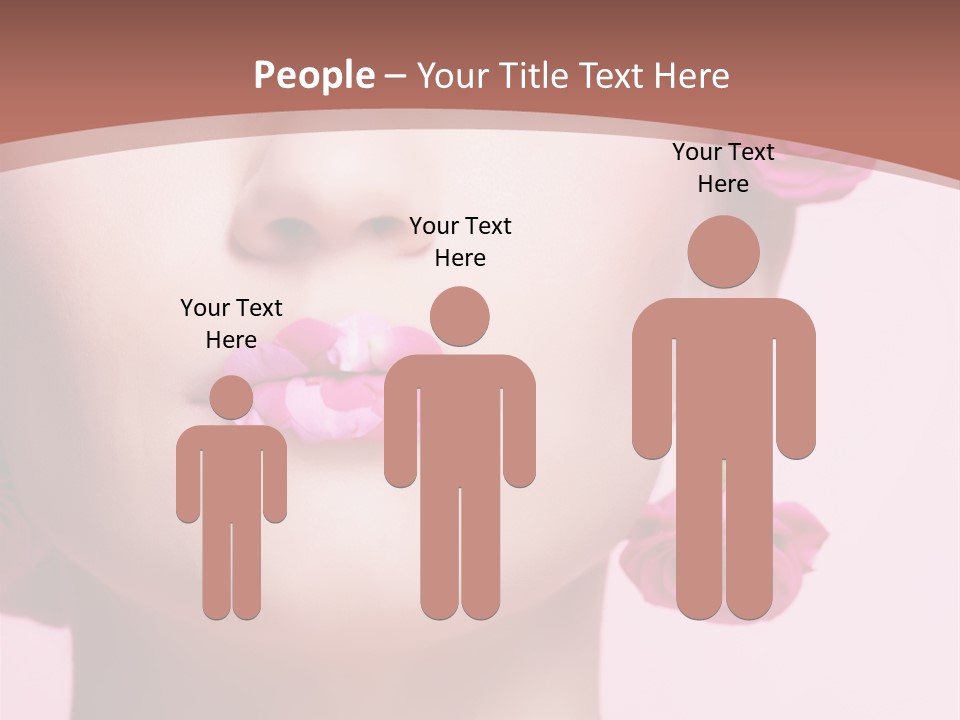 Glamorous Face Model PowerPoint Template