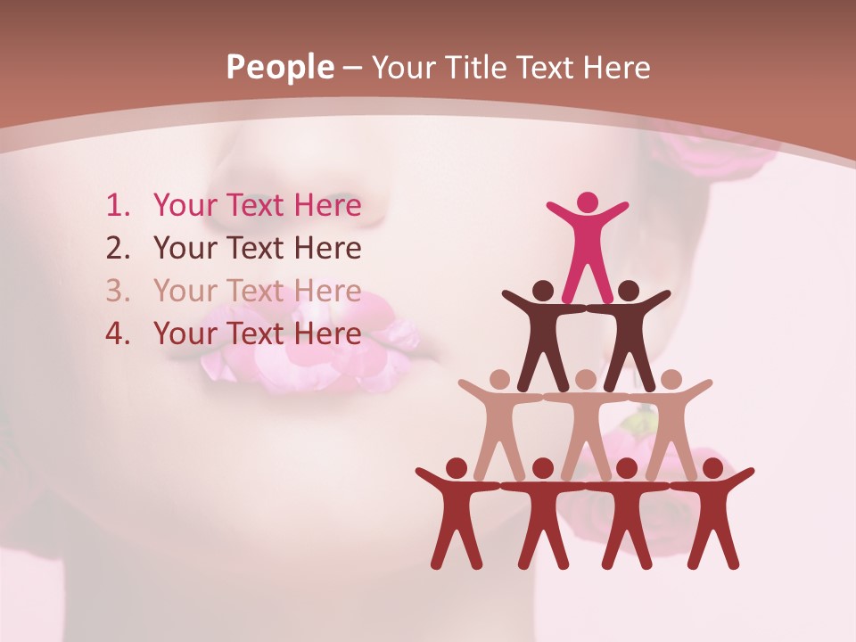 Glamorous Face Model PowerPoint Template