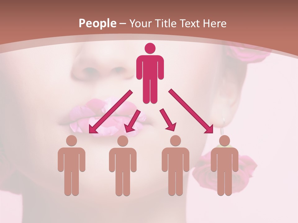 Glamorous Face Model PowerPoint Template