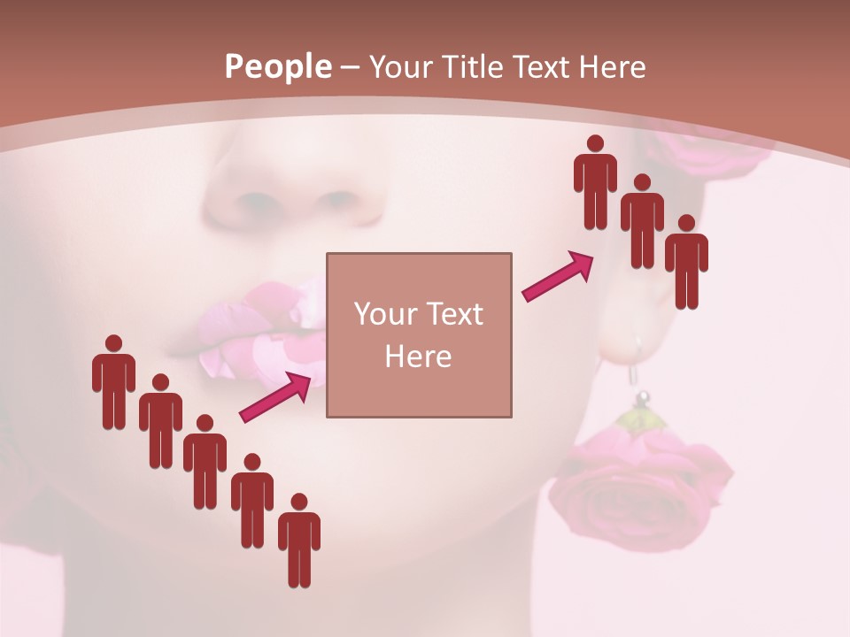 Glamorous Face Model PowerPoint Template