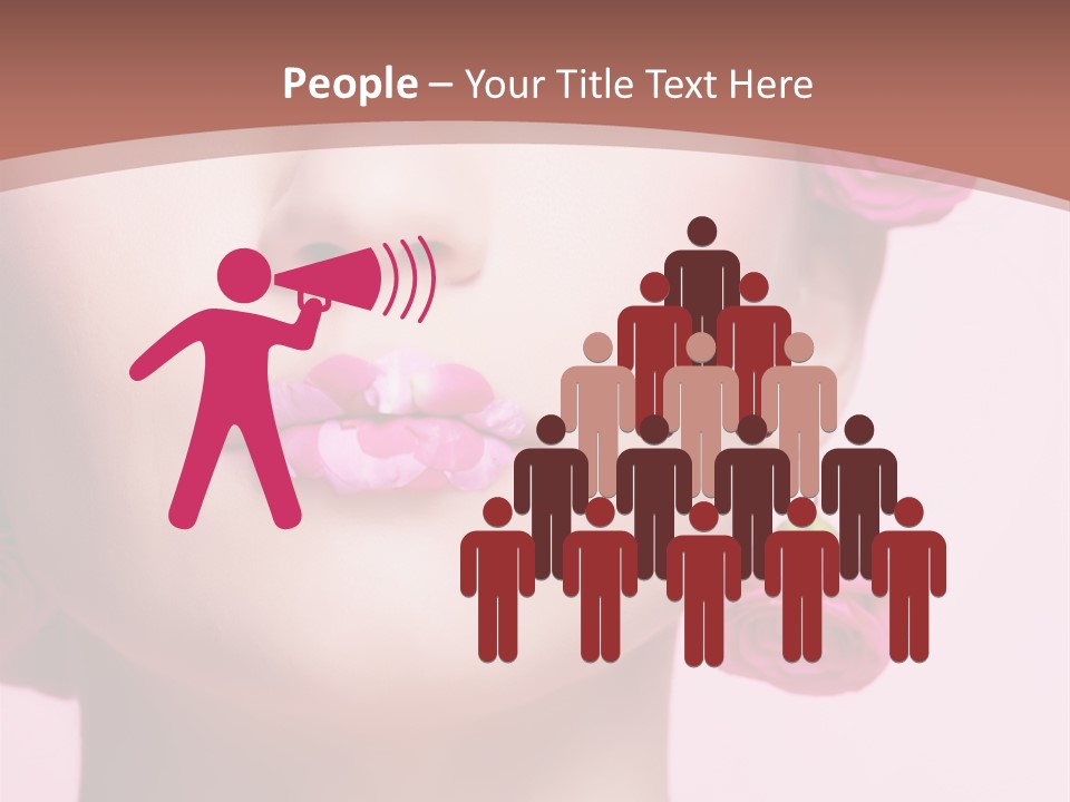 Glamorous Face Model PowerPoint Template