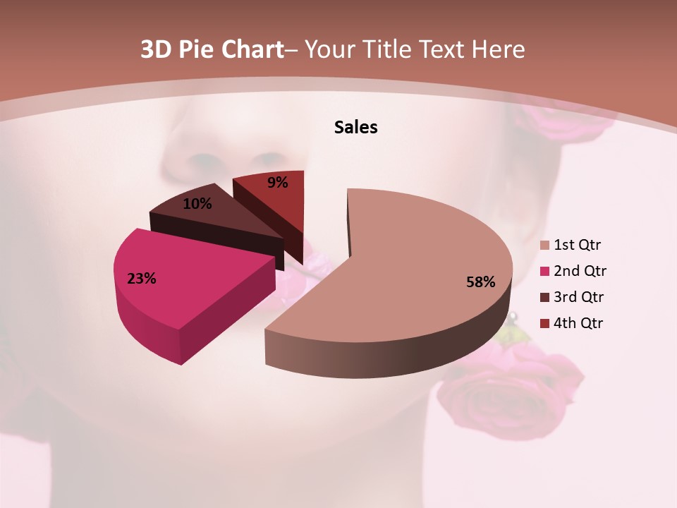 Glamorous Face Model PowerPoint Template
