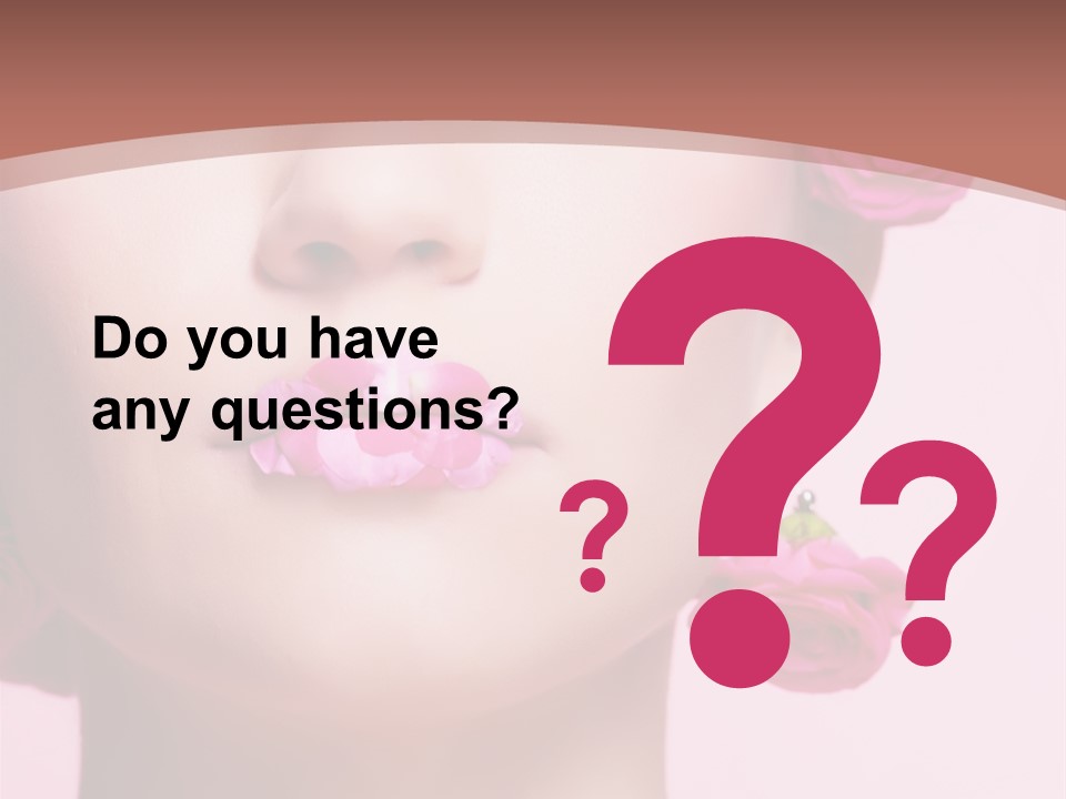 Glamorous Face Model PowerPoint Template