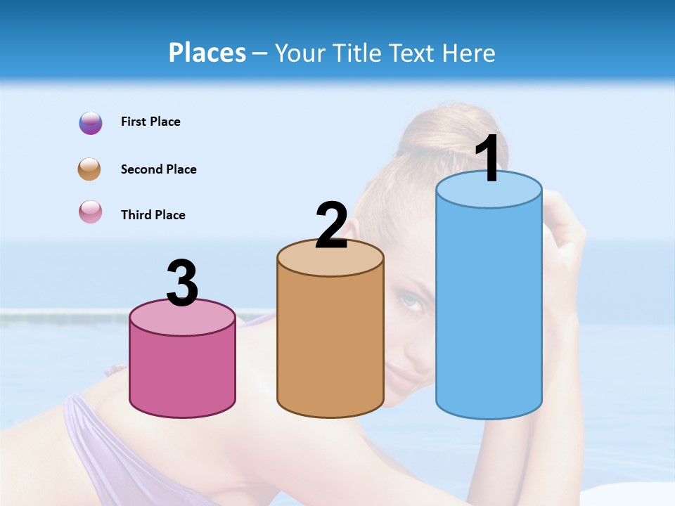 Sunshine Beautiful Laying PowerPoint Template