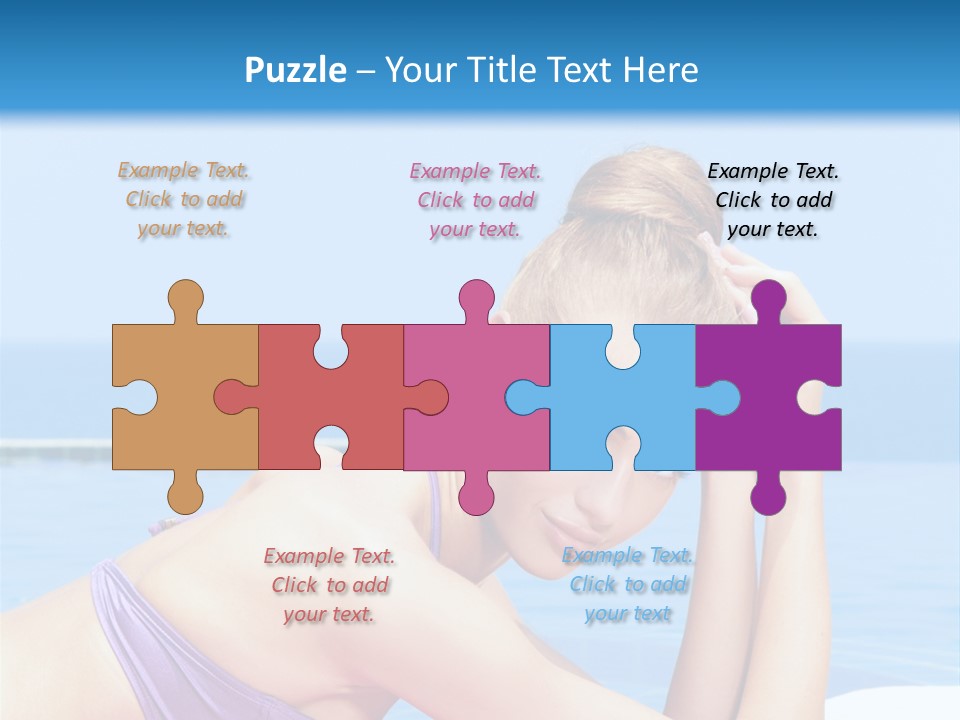 Sunshine Beautiful Laying PowerPoint Template