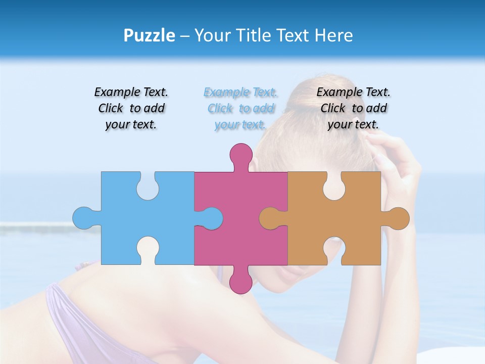 Sunshine Beautiful Laying PowerPoint Template