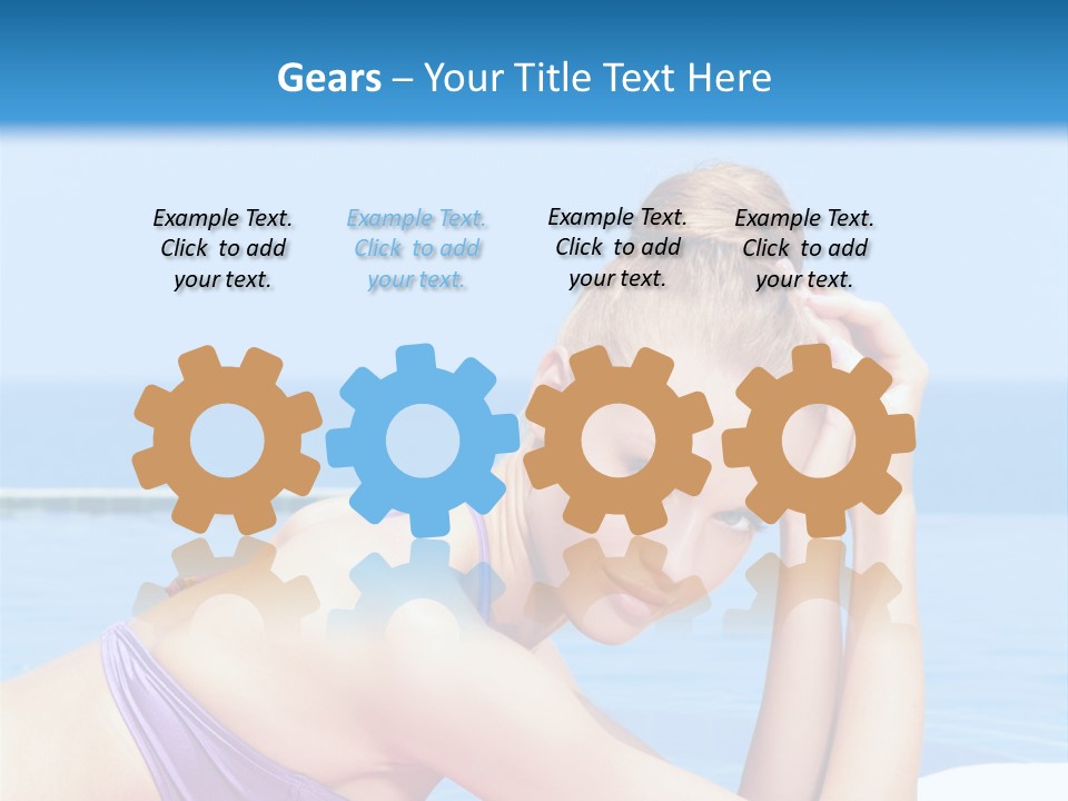 Sunshine Beautiful Laying PowerPoint Template