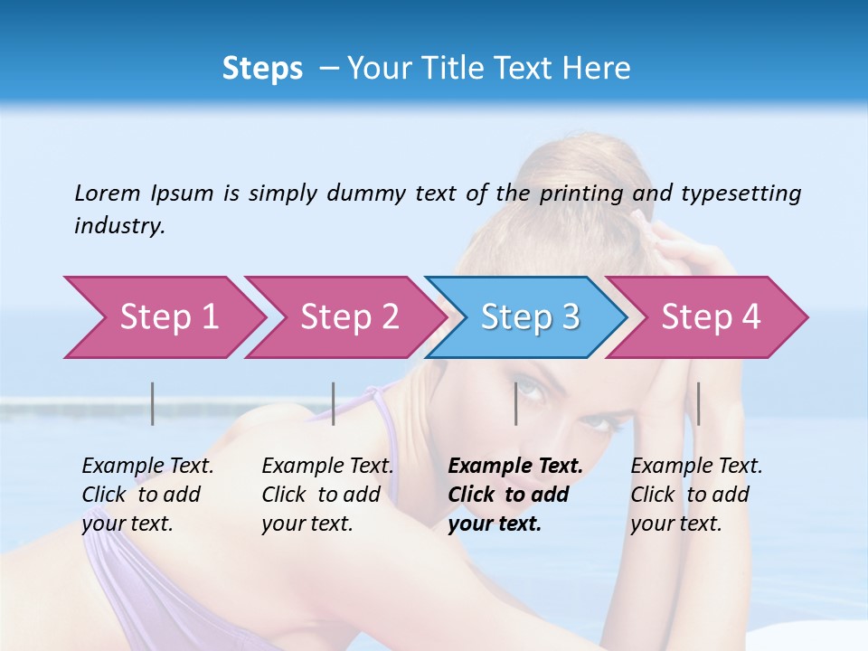Sunshine Beautiful Laying PowerPoint Template