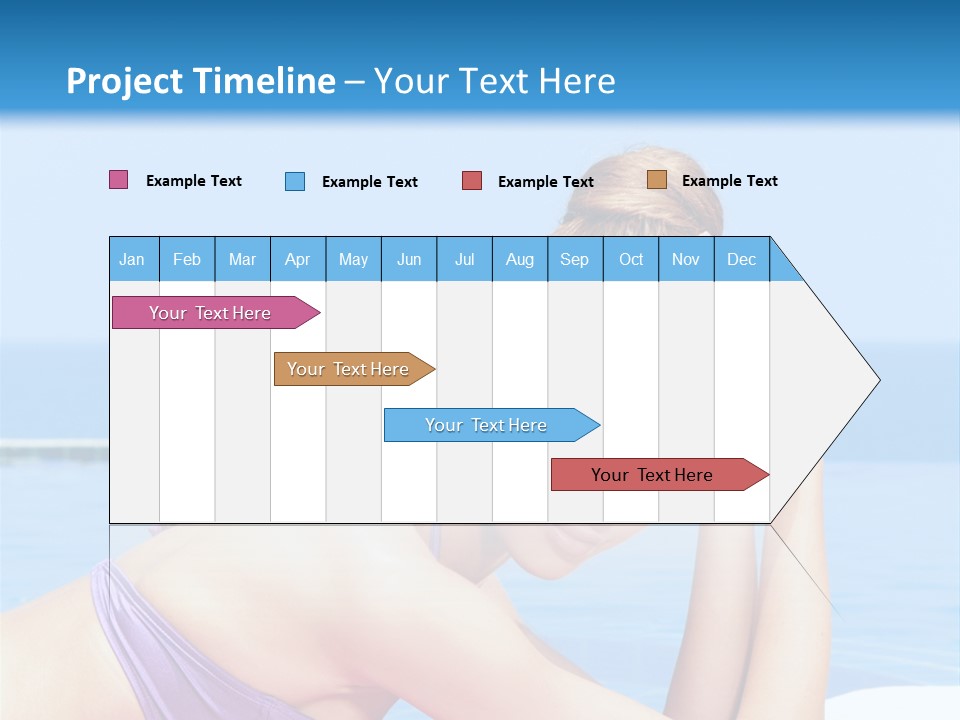 Sunshine Beautiful Laying PowerPoint Template