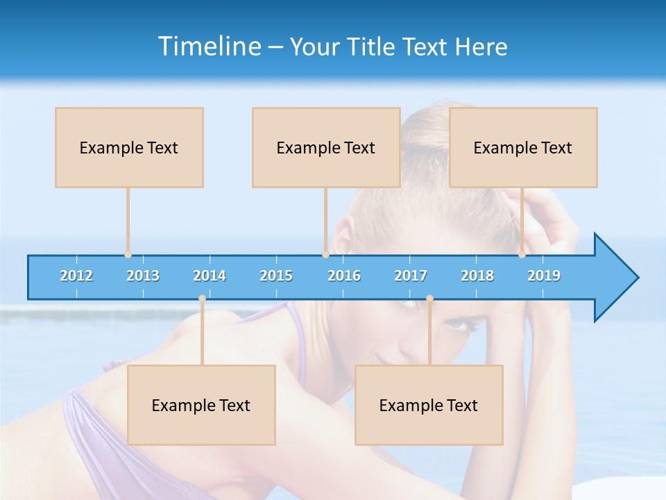 Sunshine Beautiful Laying PowerPoint Template