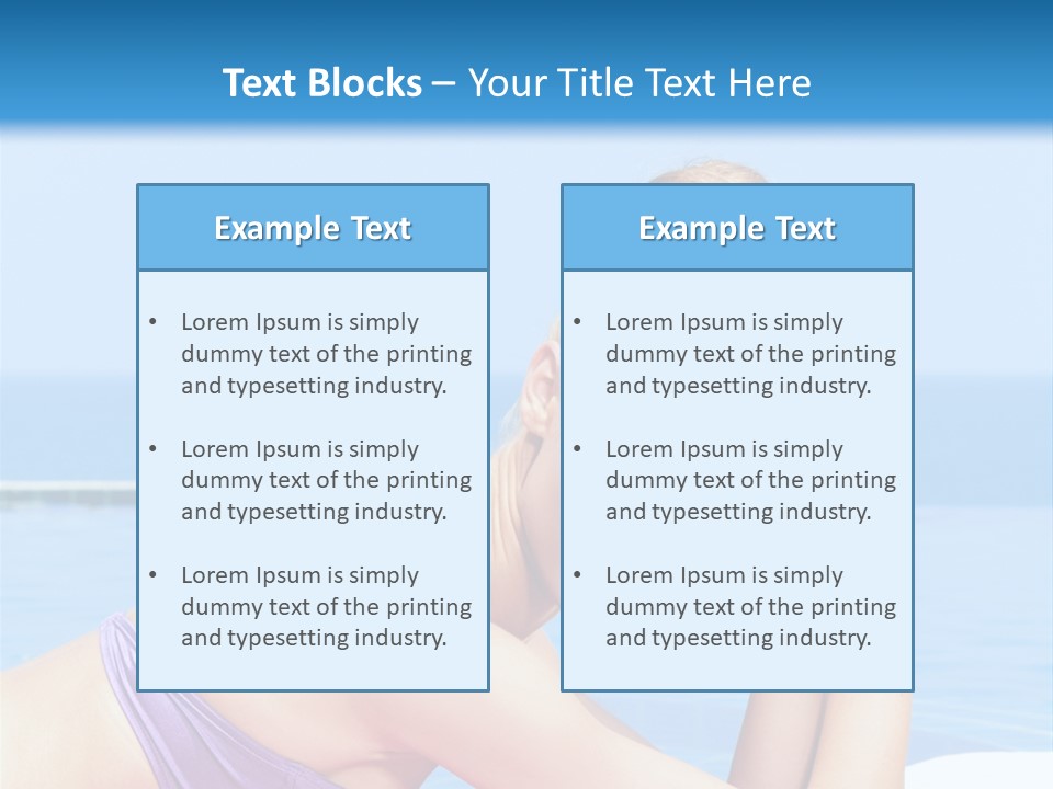 Sunshine Beautiful Laying PowerPoint Template