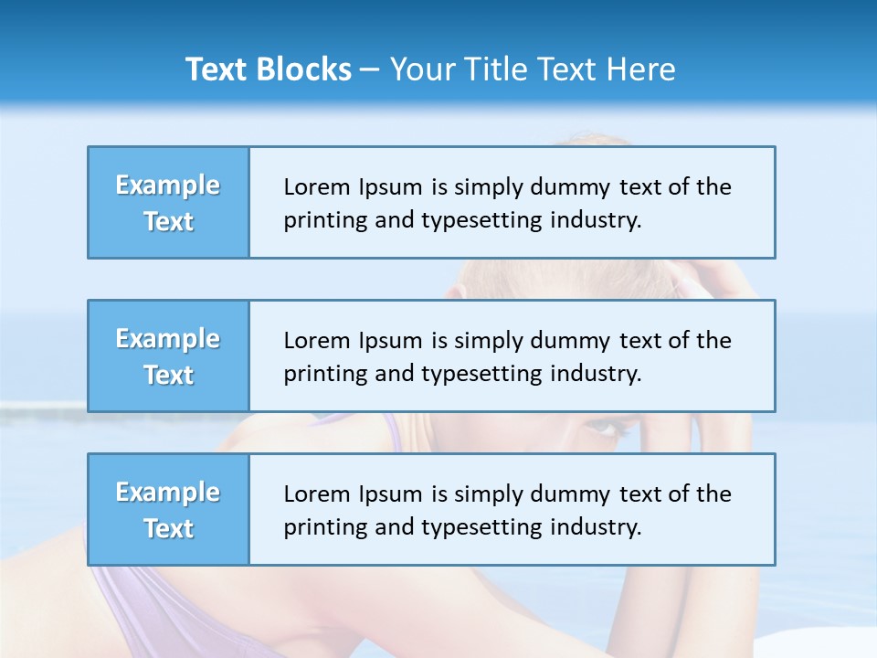 Sunshine Beautiful Laying PowerPoint Template