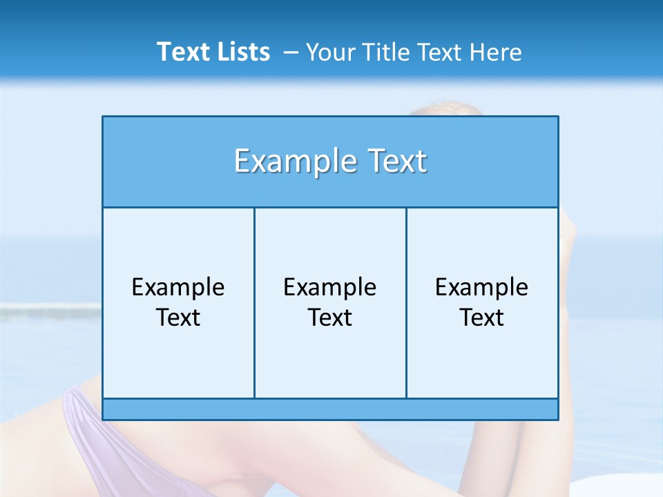 Sunshine Beautiful Laying PowerPoint Template