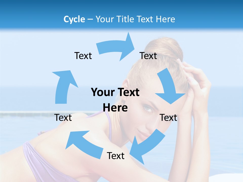 Sunshine Beautiful Laying PowerPoint Template