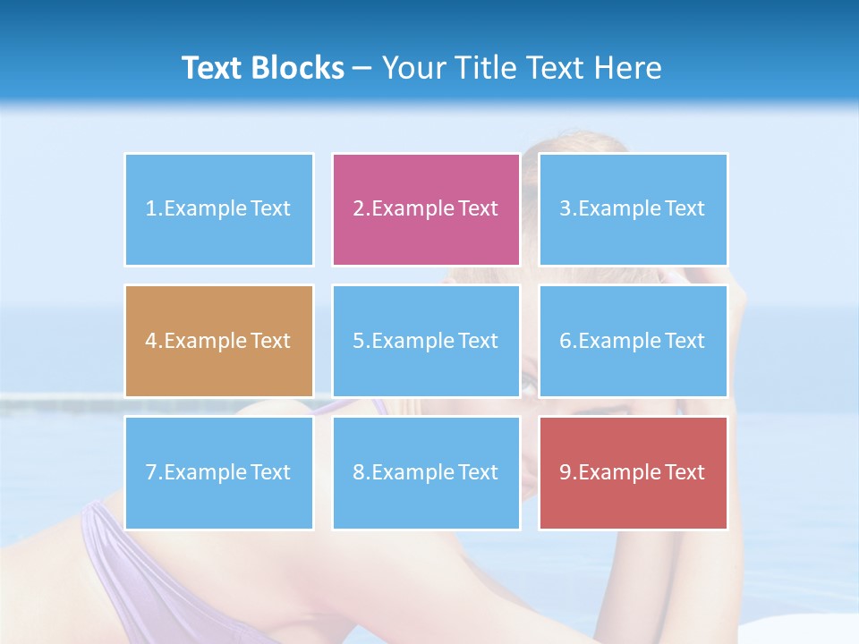 Sunshine Beautiful Laying PowerPoint Template