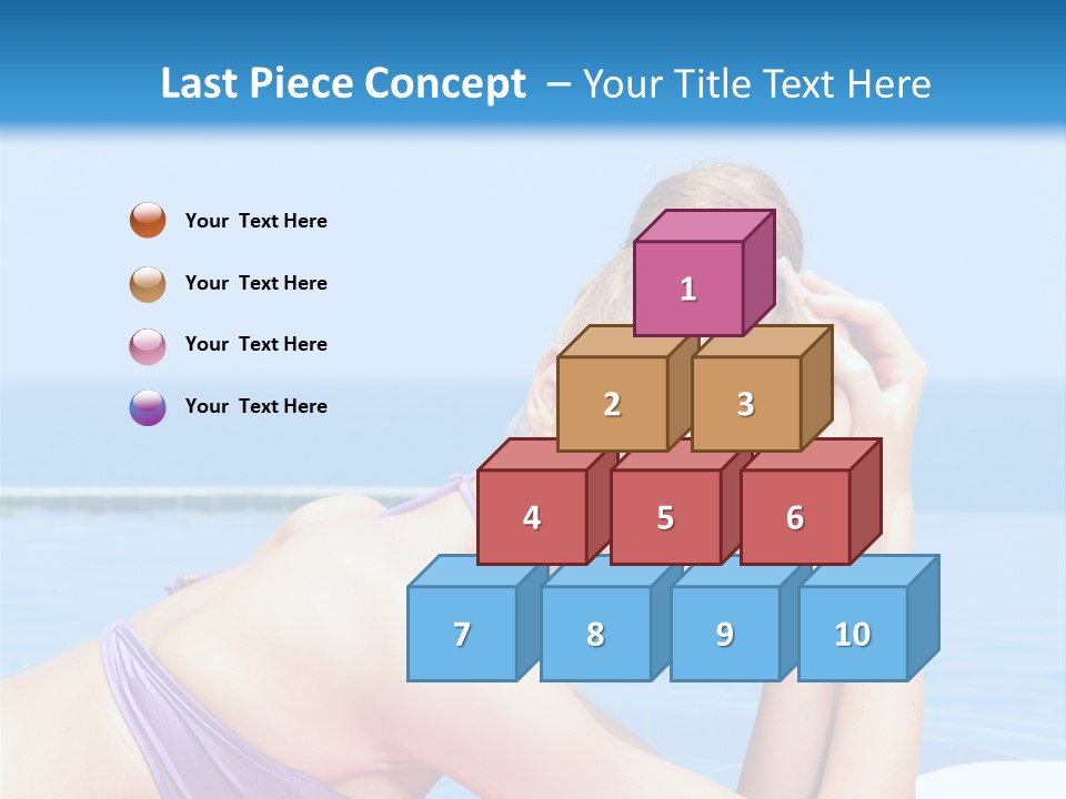 Sunshine Beautiful Laying PowerPoint Template