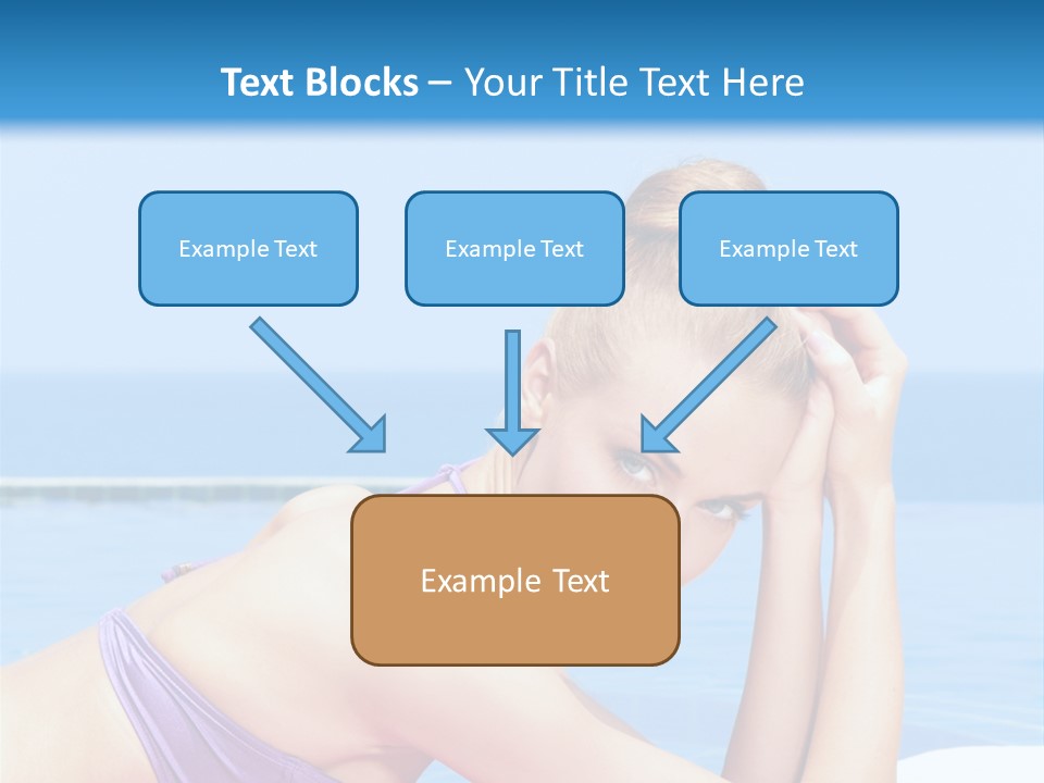 Sunshine Beautiful Laying PowerPoint Template