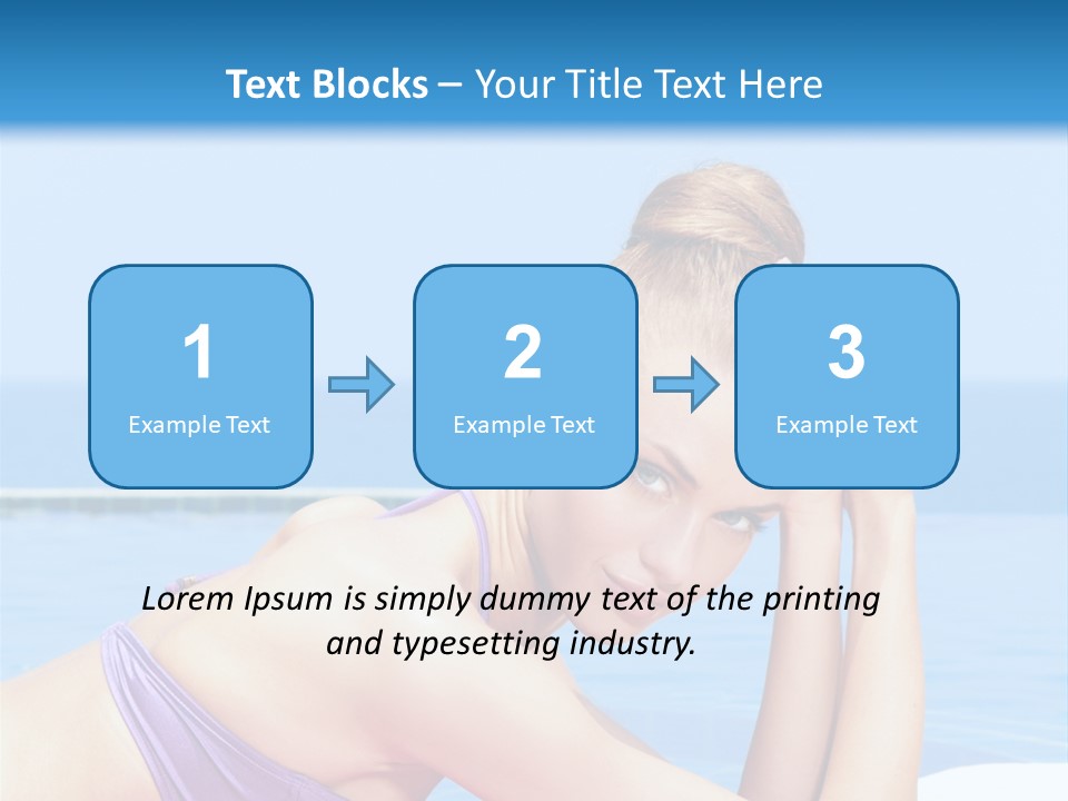 Sunshine Beautiful Laying PowerPoint Template