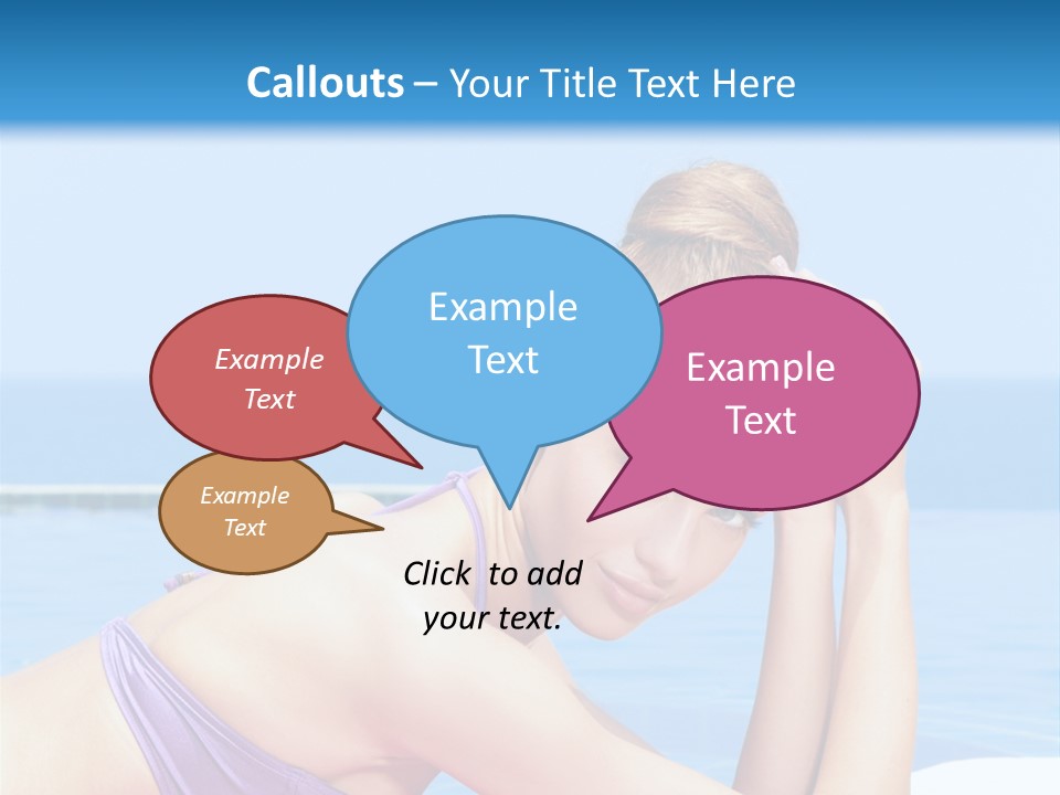 Sunshine Beautiful Laying PowerPoint Template